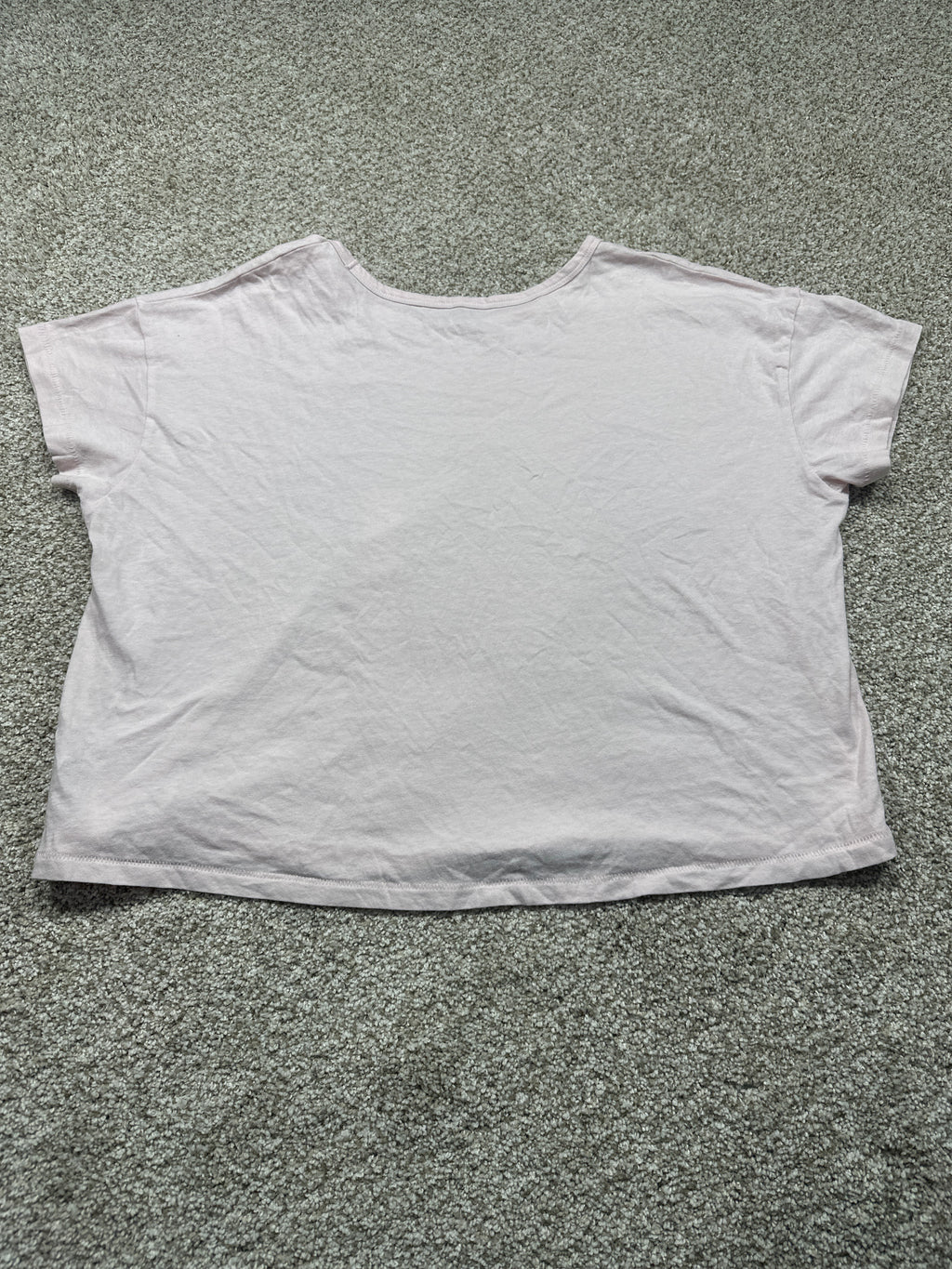 Universal Thread women’s light pink short sleeve T-shirt back view
