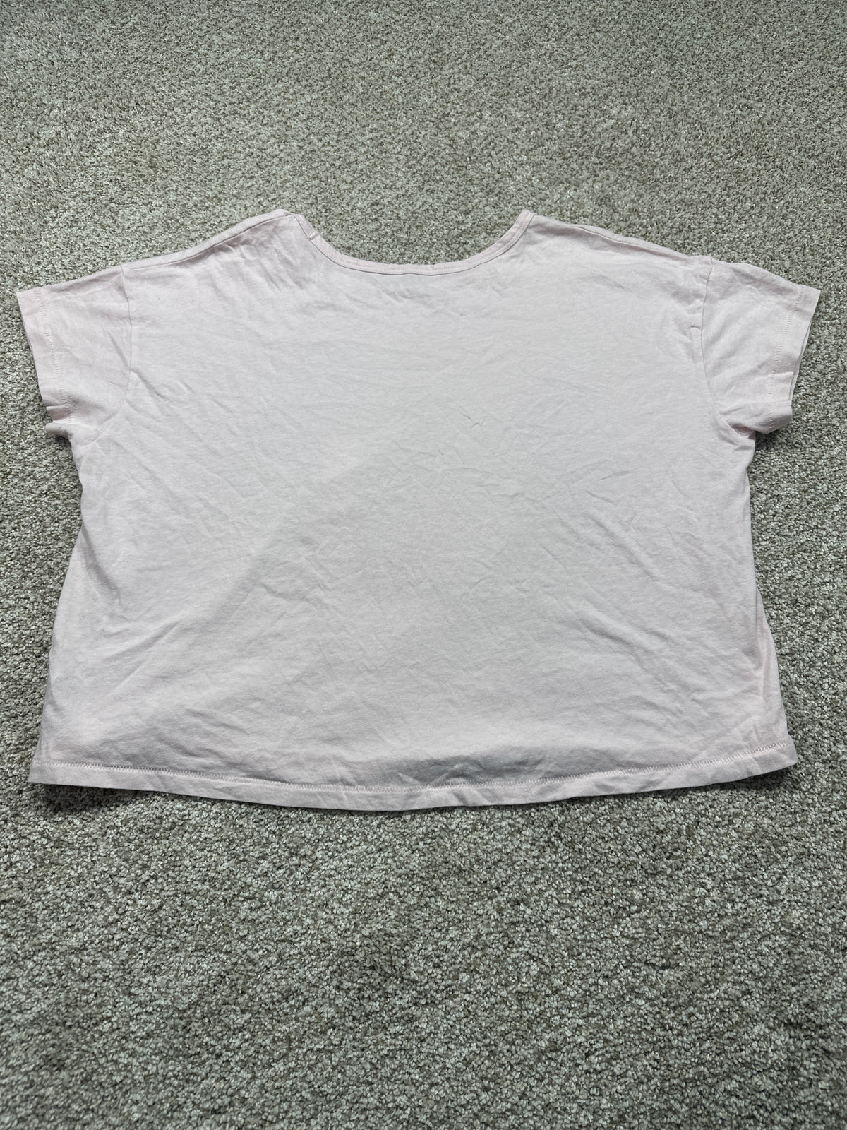 Universal Thread women’s light pink short sleeve T-shirt back view