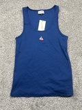 Universal Thread women’s navy ribbed sailboat embroidered tank top front view