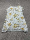 Universal Thread women’s white yellow floral lace trim sundress front view