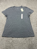 Universal Thread women's heather gray short sleeve V-neck T-shirt front