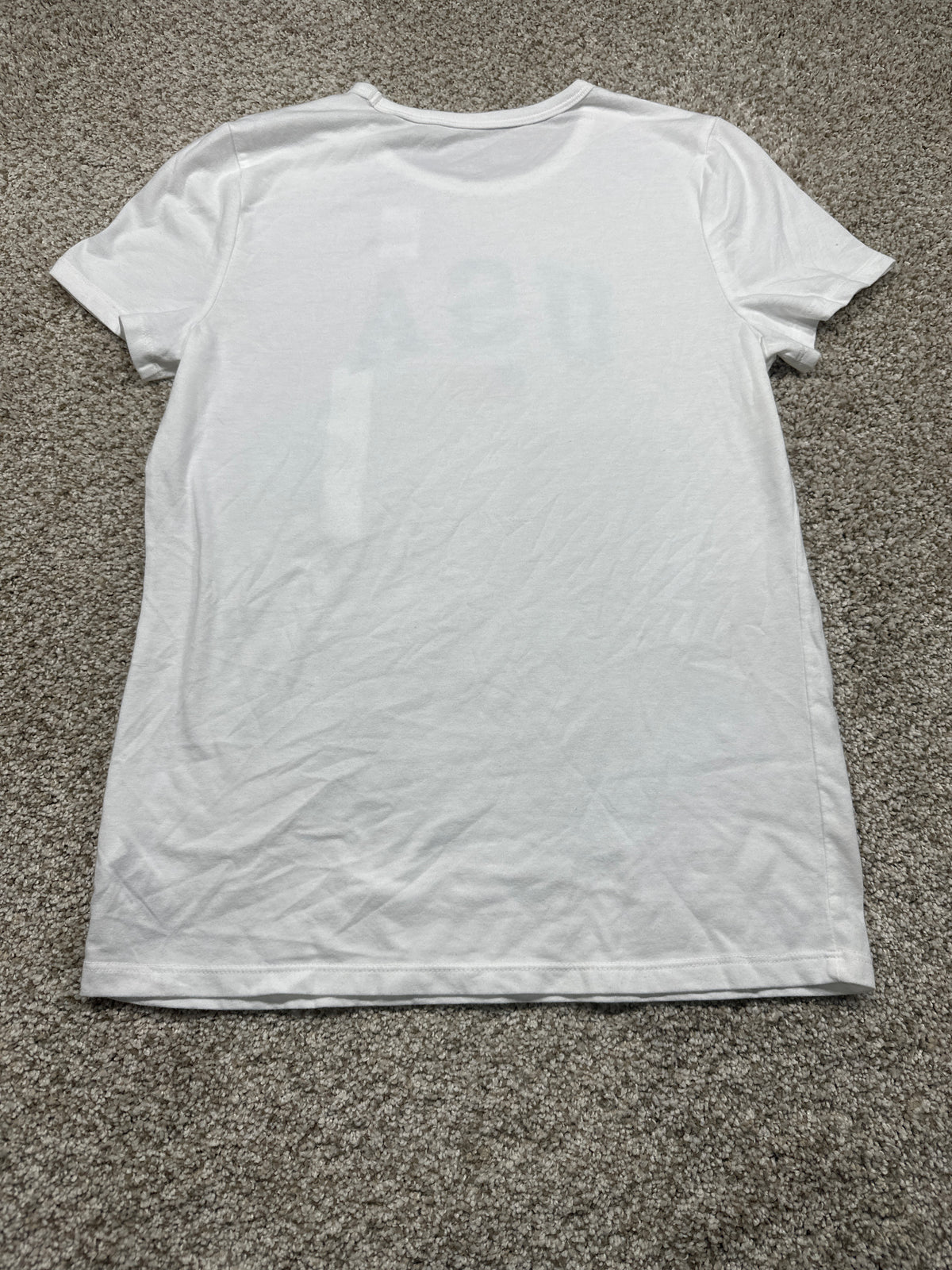 Universal Thread women's white USA flag graphic T-shirt back