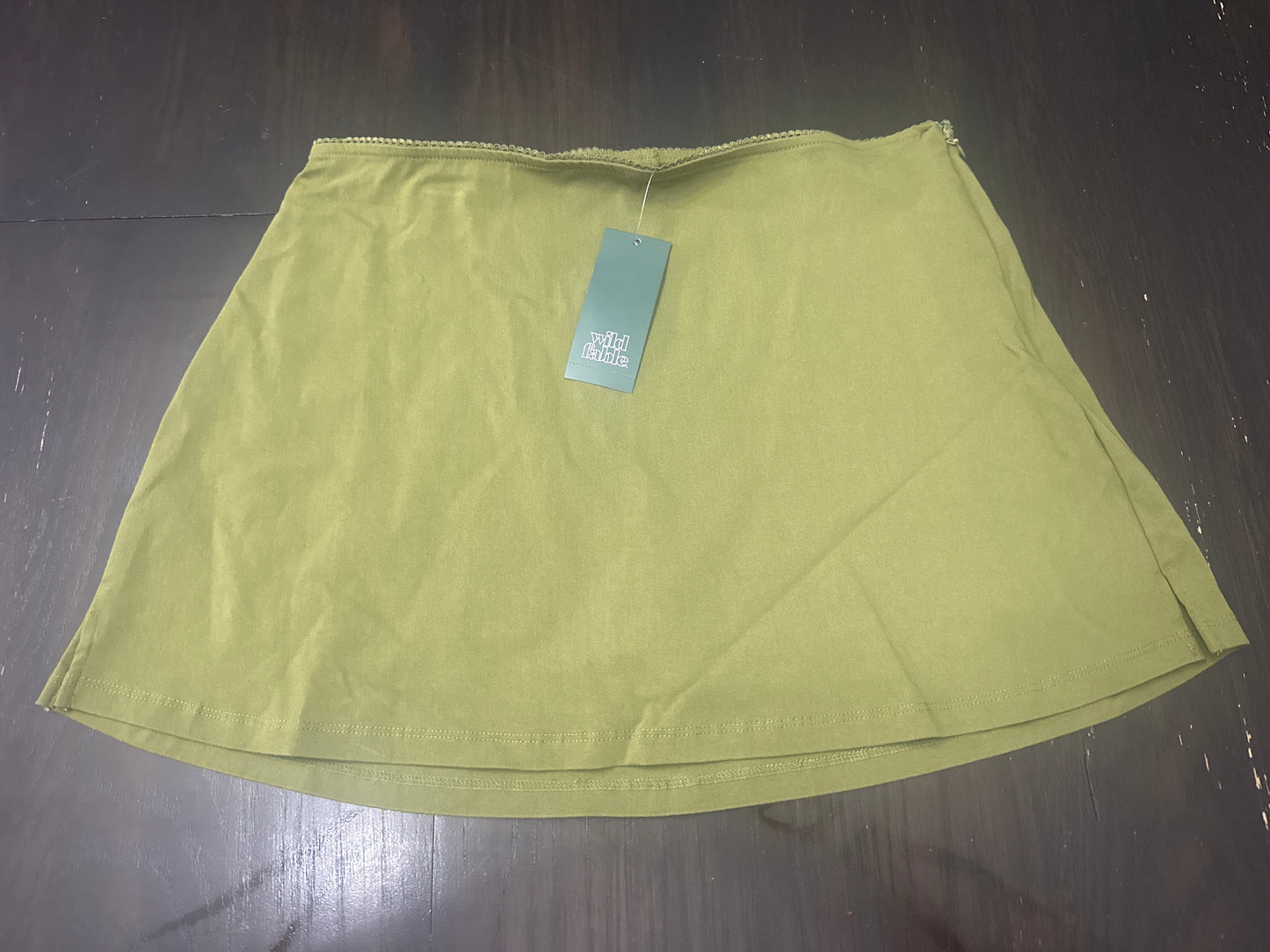 Wild Fable Women's Olive Green Mini Skirt
