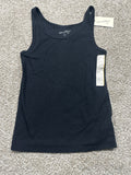 Universal Thread women's black ribbed tank top front