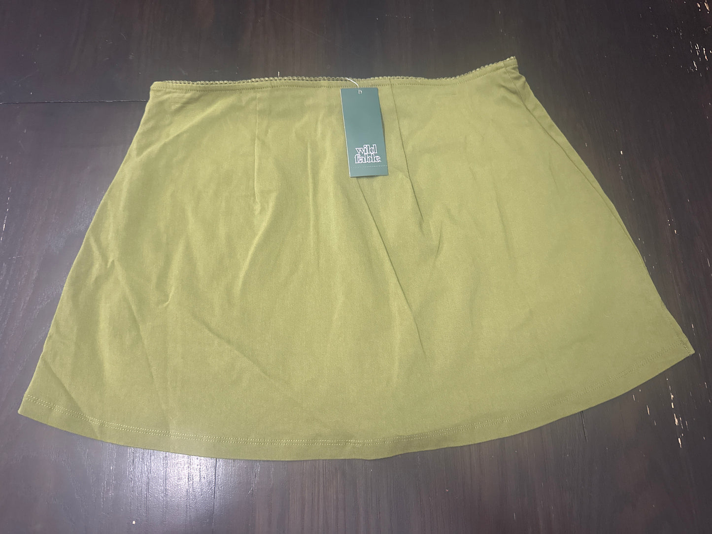 Wild Fable Women's Olive Green Mini Skirt