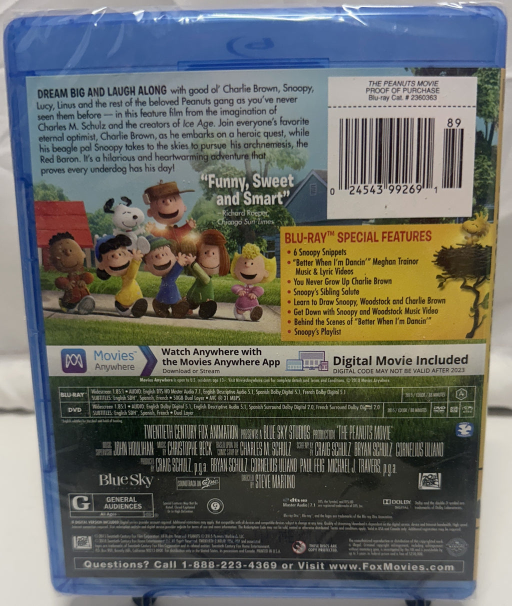 The Peanuts Movie Collector’s Edition Blu-ray + DVD + Digital