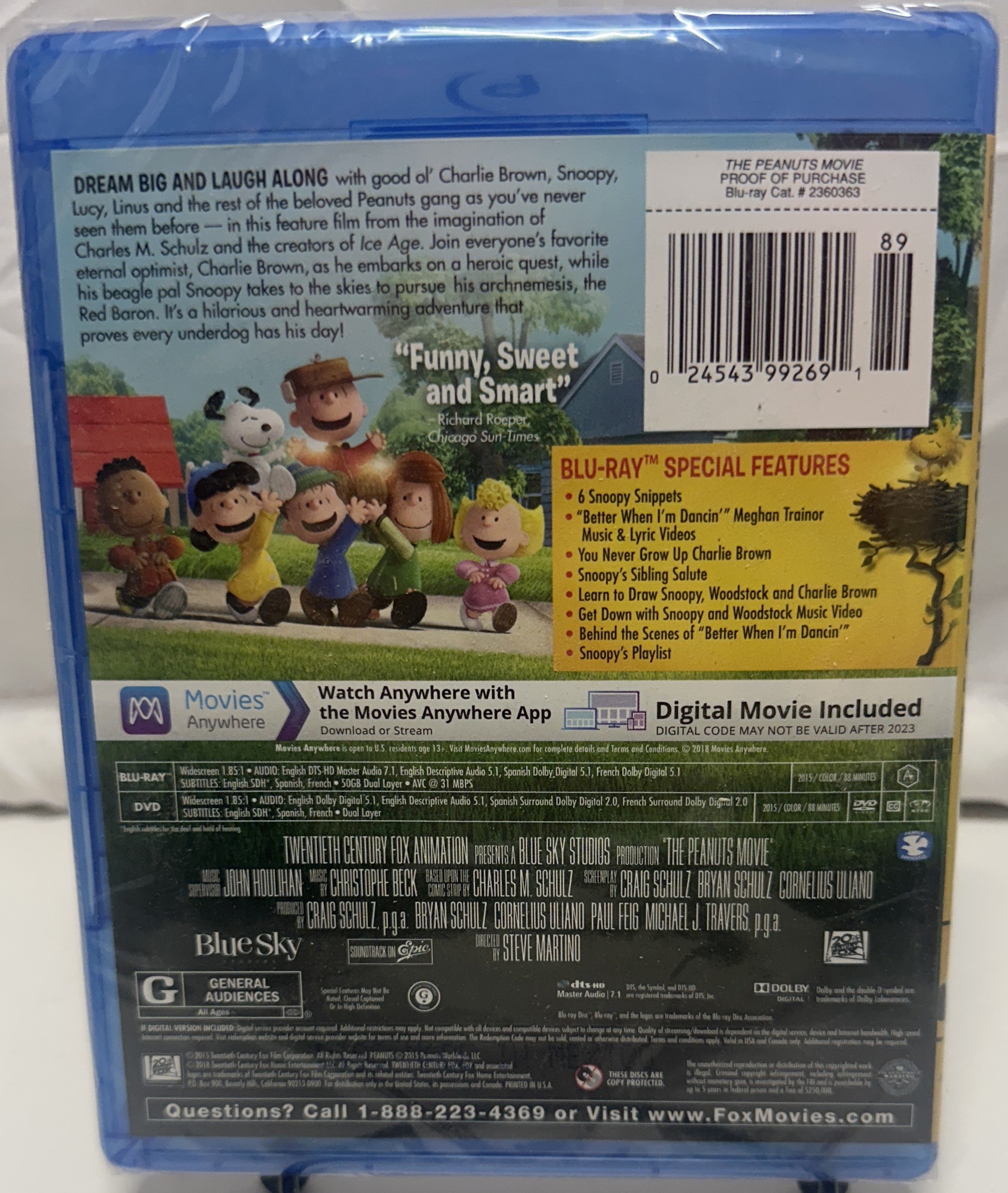 The Peanuts Movie Collector’s Edition Blu-ray + DVD + Digital