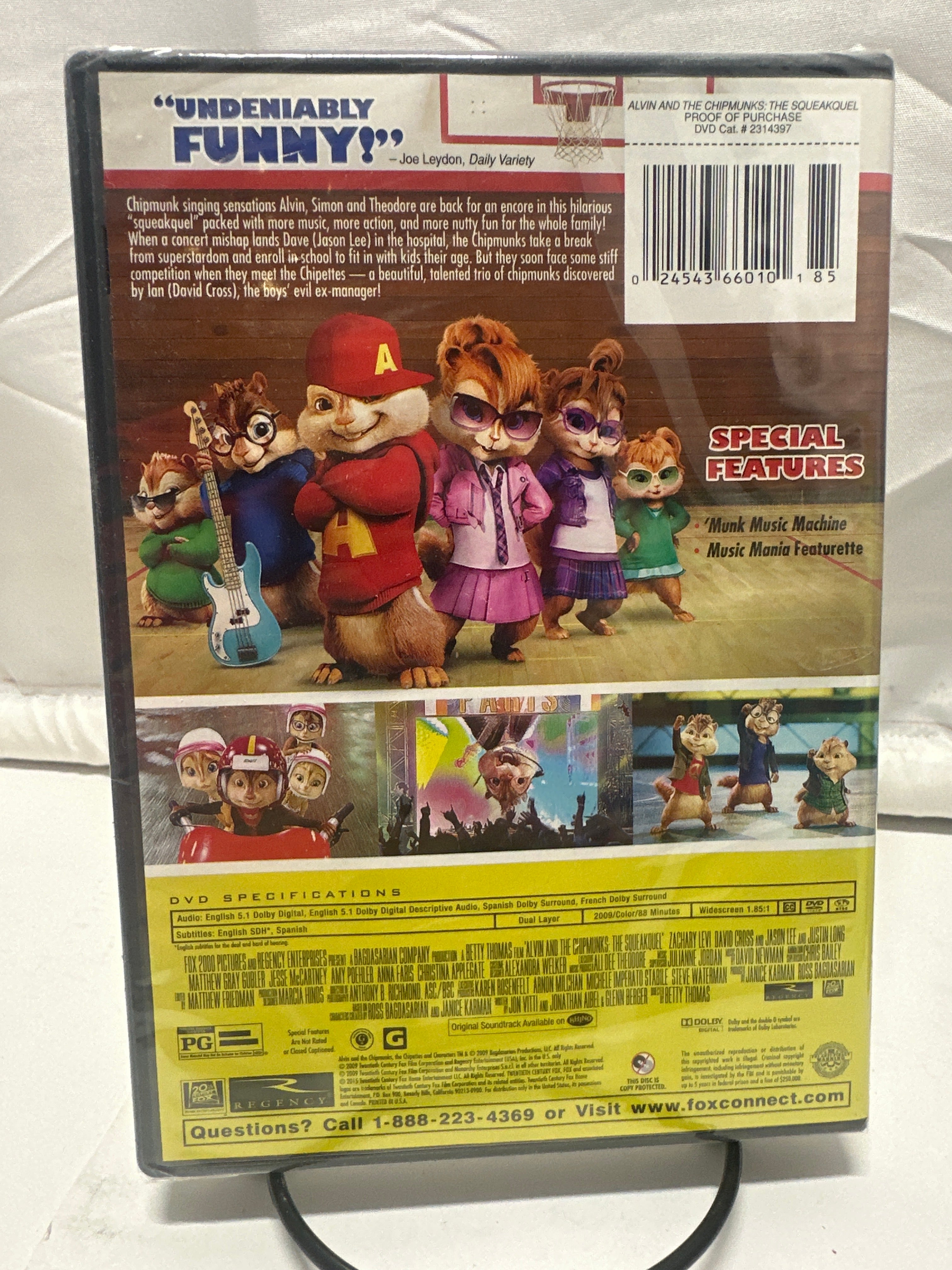 Alvin And The Chipmunks 2 The Squeakquel DVD