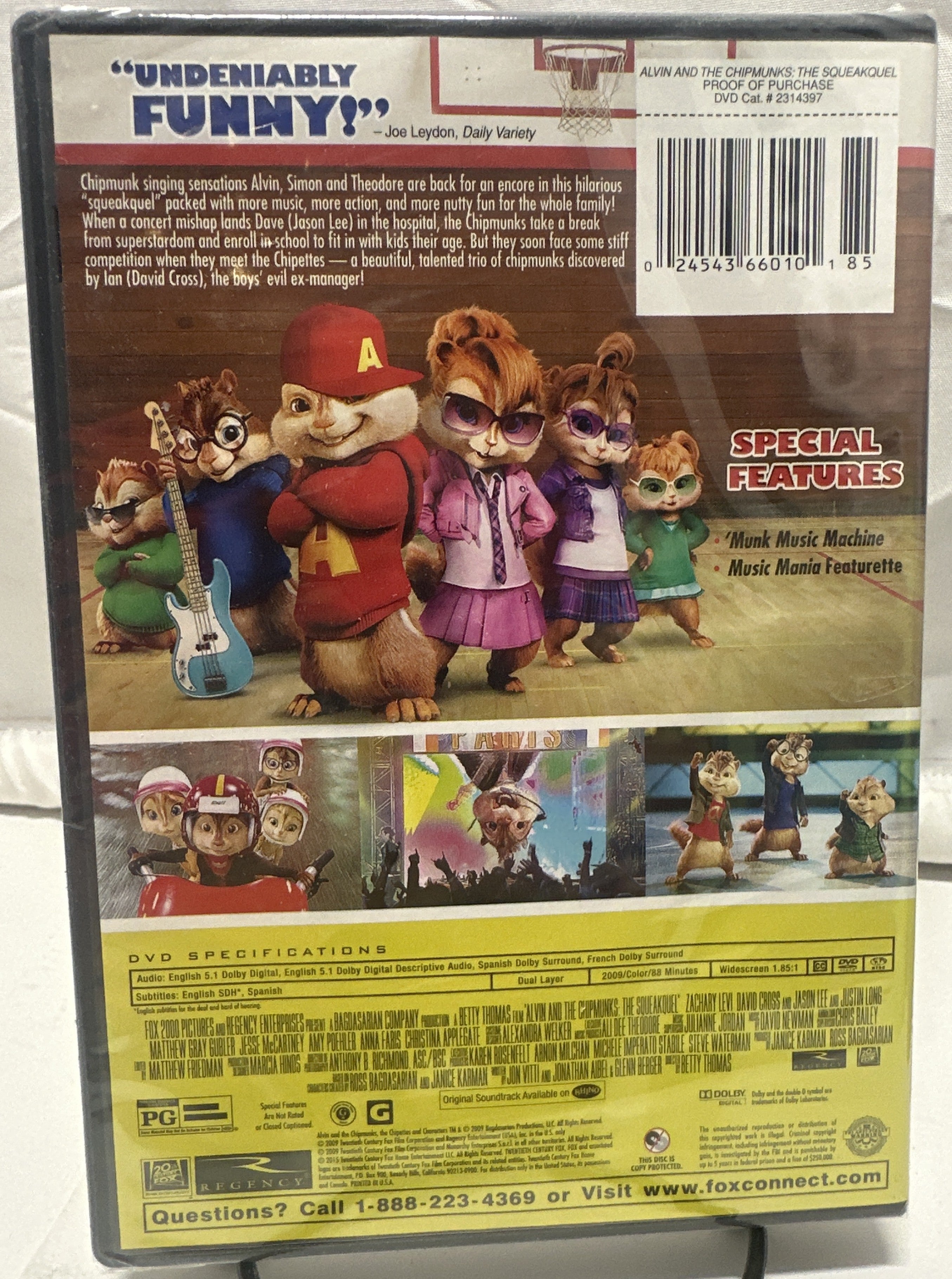 Alvin And The Chipmunks 2 The Squeakquel DVD