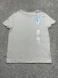 Cat & Jack boys beige classic short-sleeve T-shirt size S 6/7 front view
