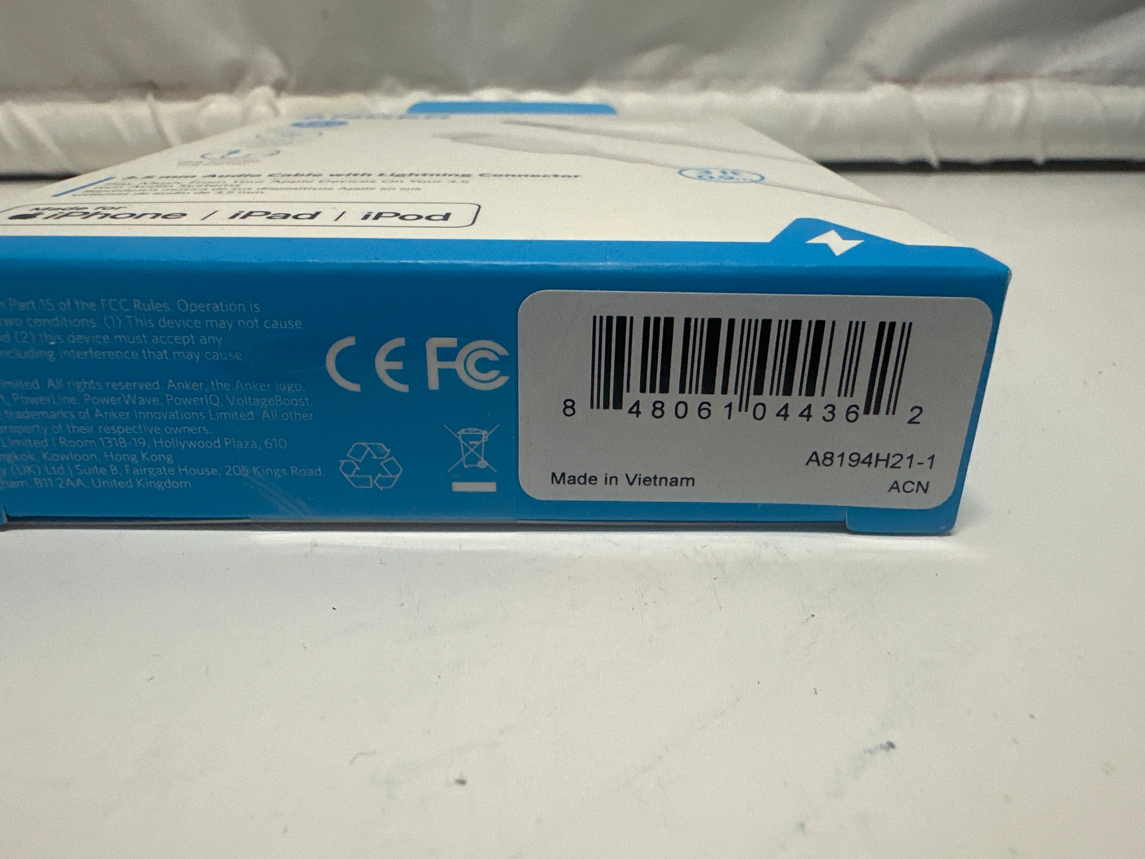 Anker 3.5mm Audio Cable with Lightning Connector