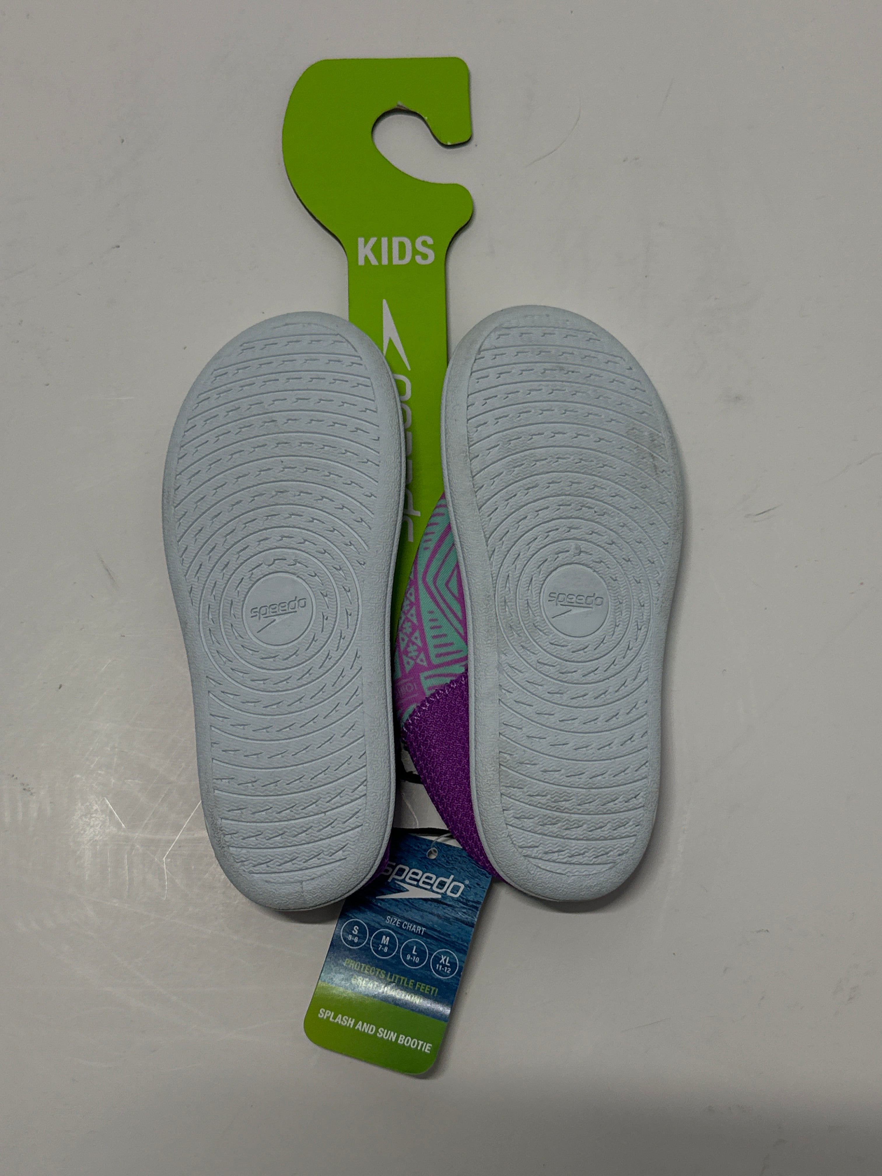 Speedo Splash & Sun Bootie Kids Size L (9-10) Neon Violet Water Shoes