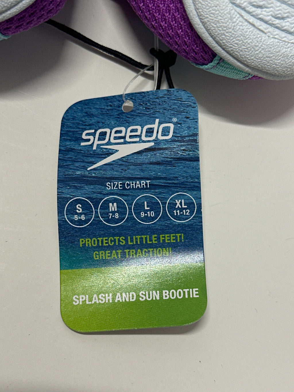 Speedo Splash & Sun Bootie Kids Size L (9-10) Neon Violet Water Shoes