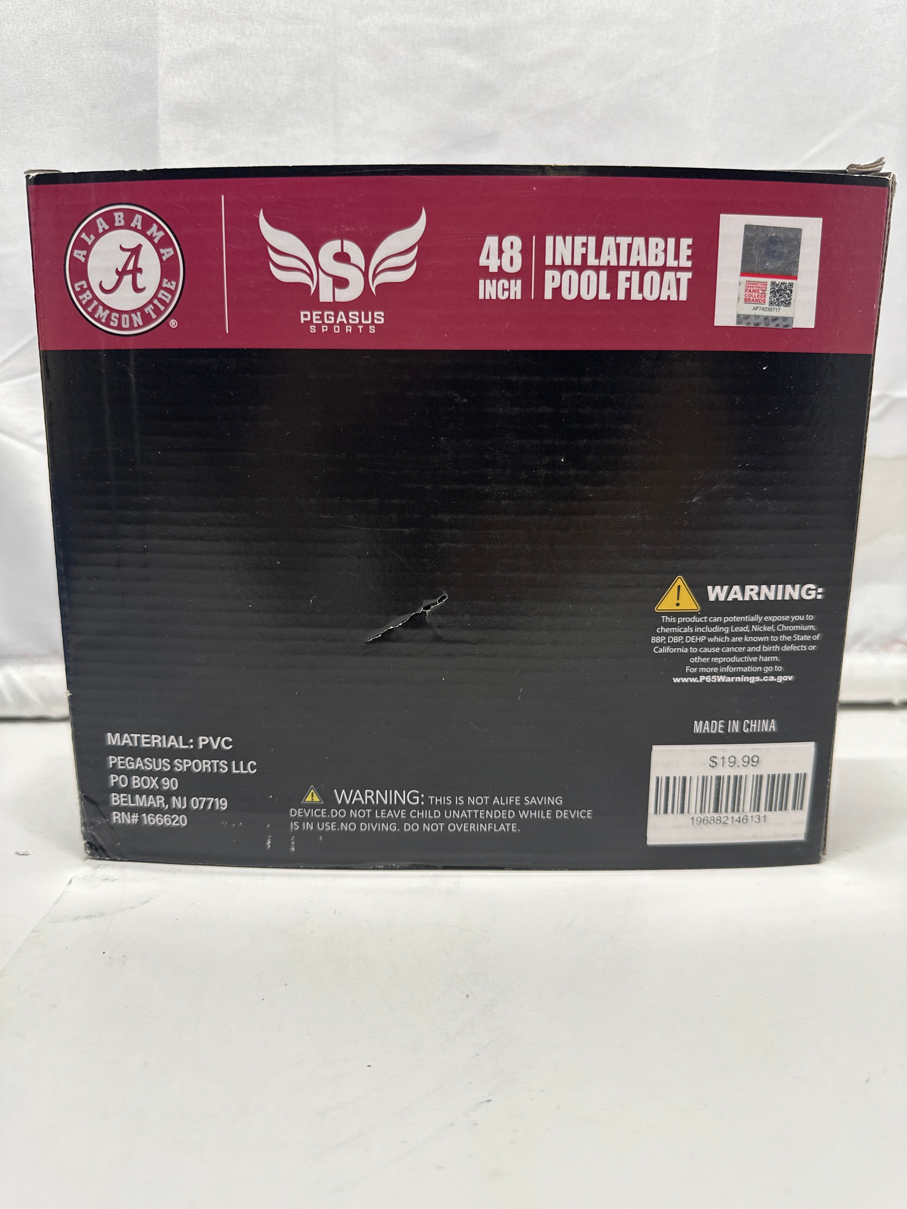 Alabama Crimson Tide 48 Inch Inflatable Pool Float