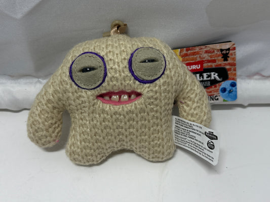 Fuggler Keychain Mr Needles Funny Ugly monster plush Cream