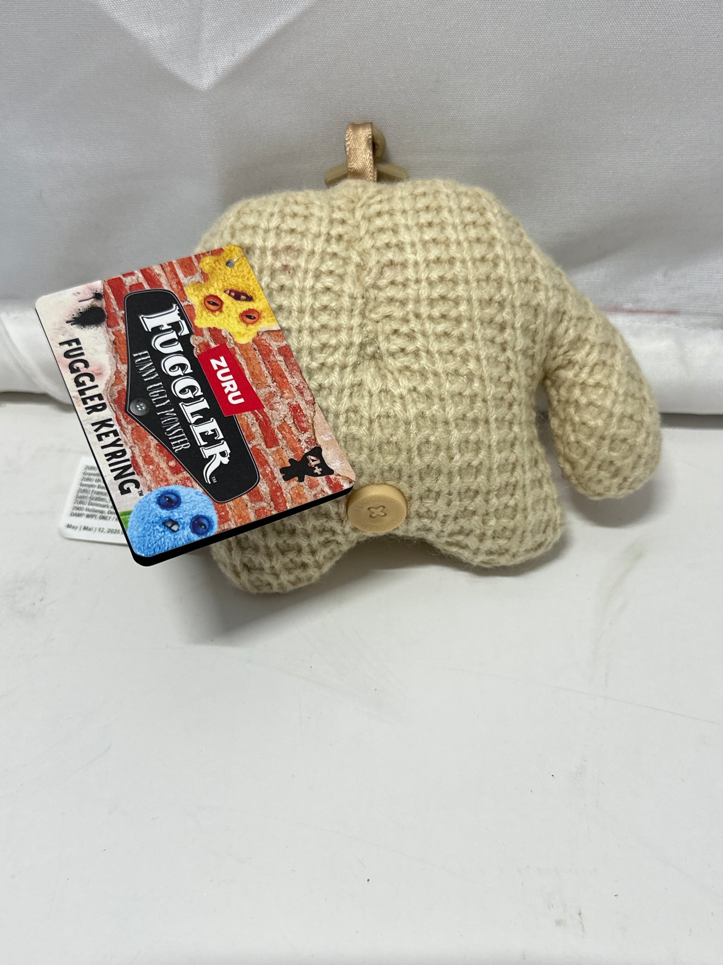 Fuggler Keychain Mr Needles Funny Ugly monster plush Cream