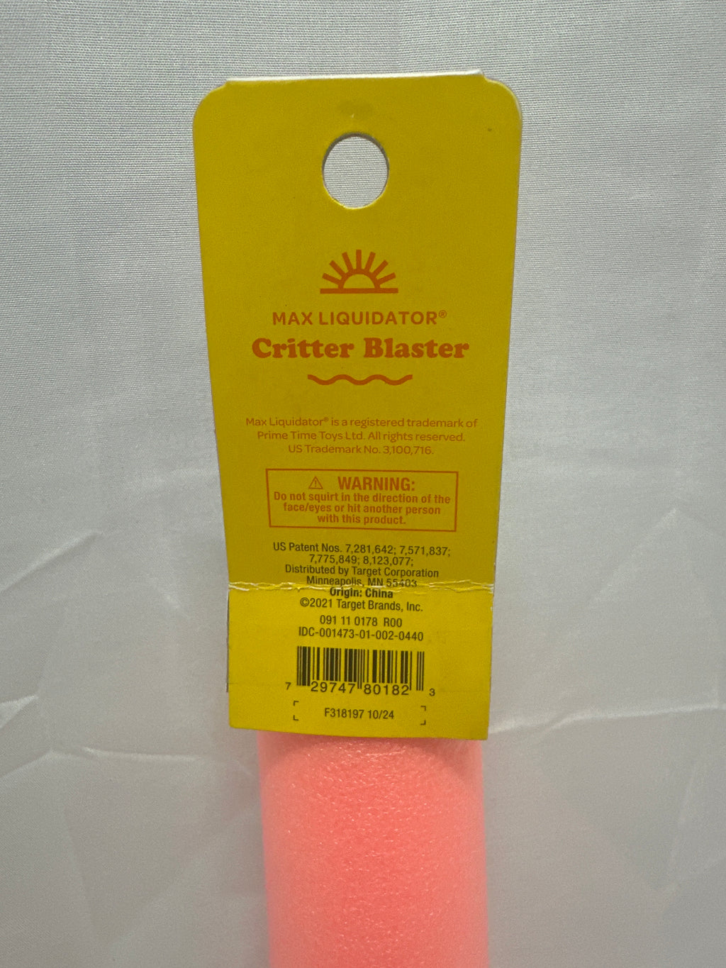 Sun Squad Critter Blaster Foam Water Shooter Mouse