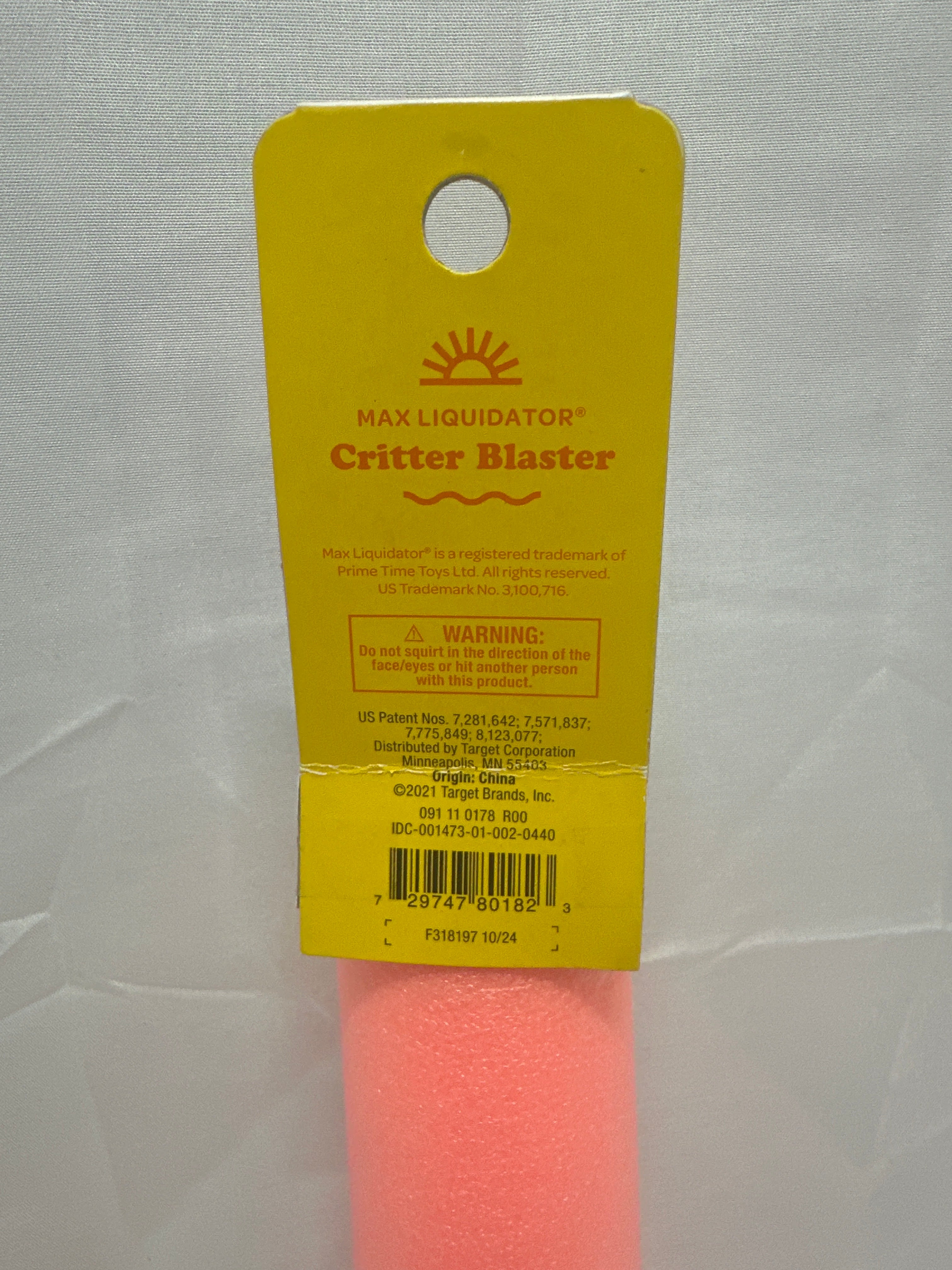 Sun Squad Critter Blaster Foam Water Shooter Mouse