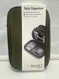 U Brands Tech Organizer Case Green Corduroy Travel Cable Accessory Storage