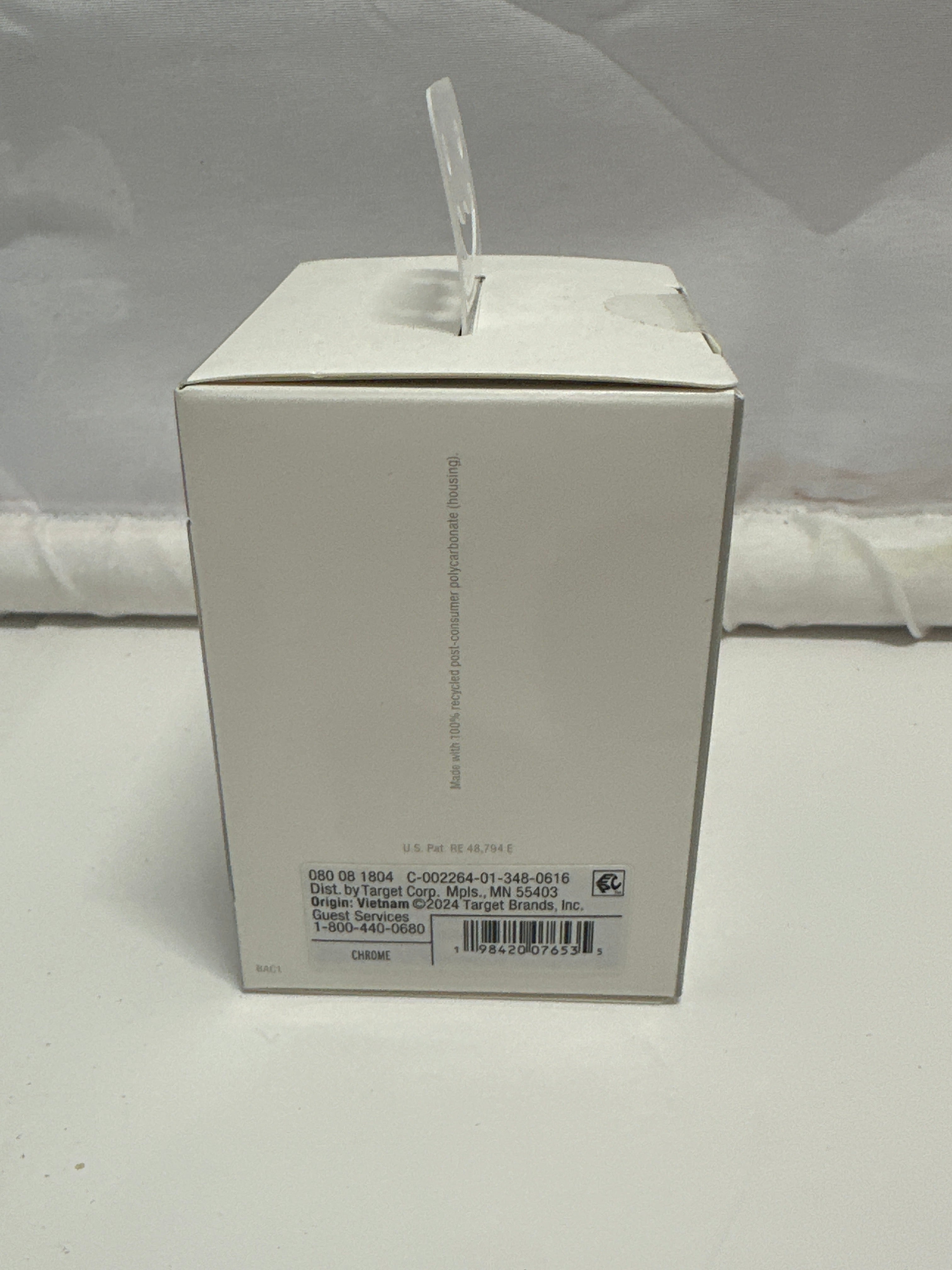 Heyday Dual USB-C Wall Charger Chrome 20W Fast Charging Block