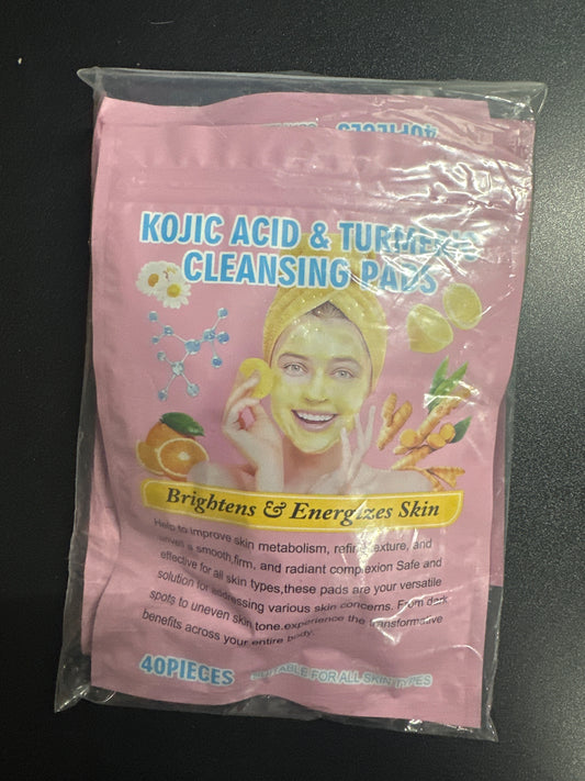 Turmeric Kojic Acid Cleansing Pads, 120PCS