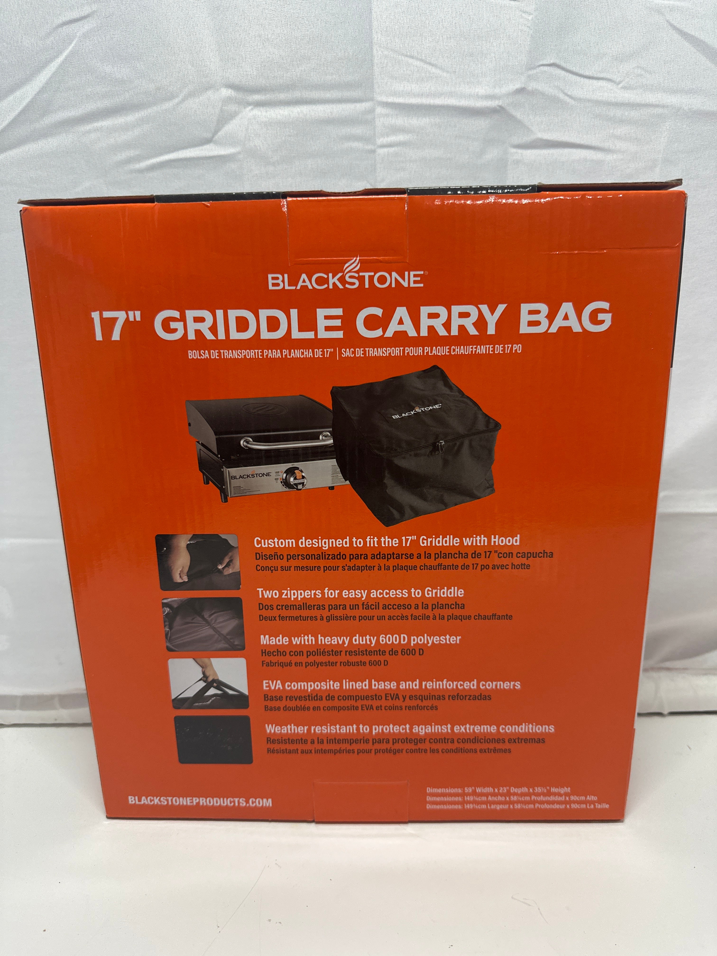 Blackstone 17" Griddle Carry Bag Durable Weather Resistant Storage Case