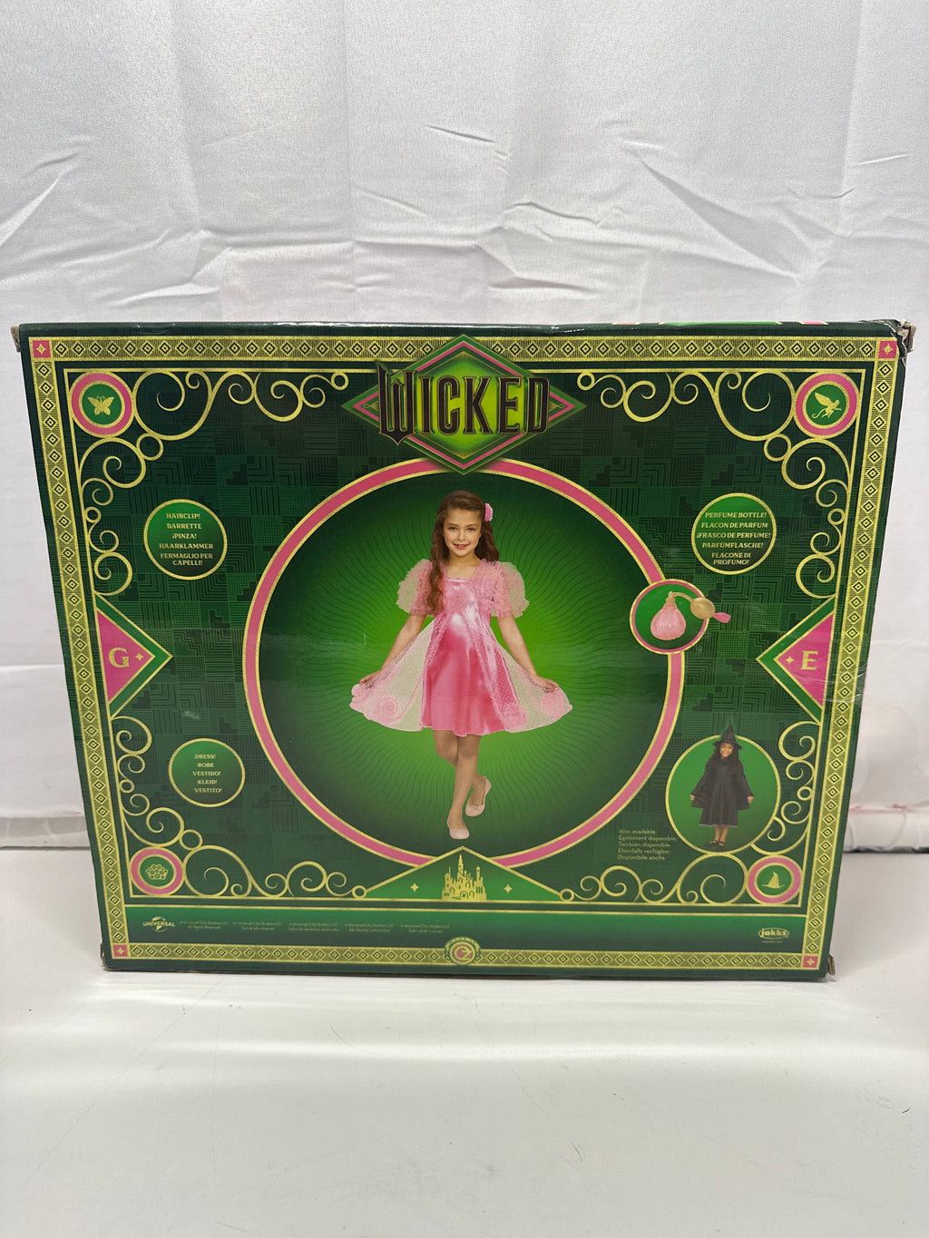 Wicked Pink Dress-Up Costume Set Kids 4-6 Halloween Outfit