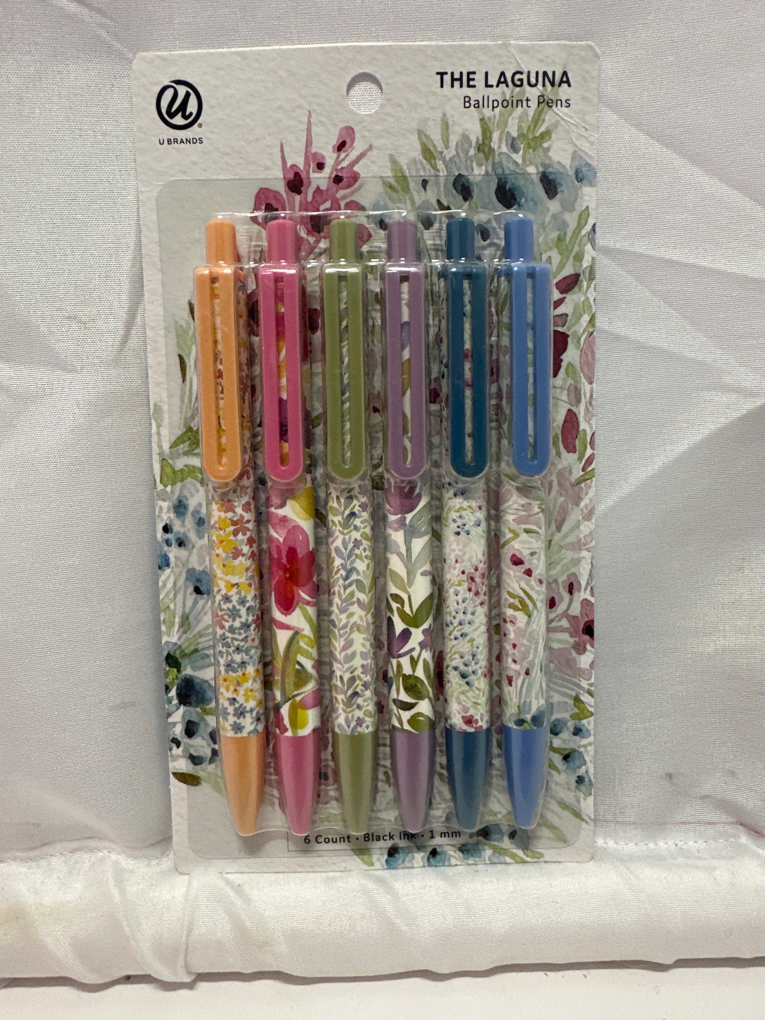 U Brands The Laguna Ballpoint Pens Set Of 6 Black Ink 1mm