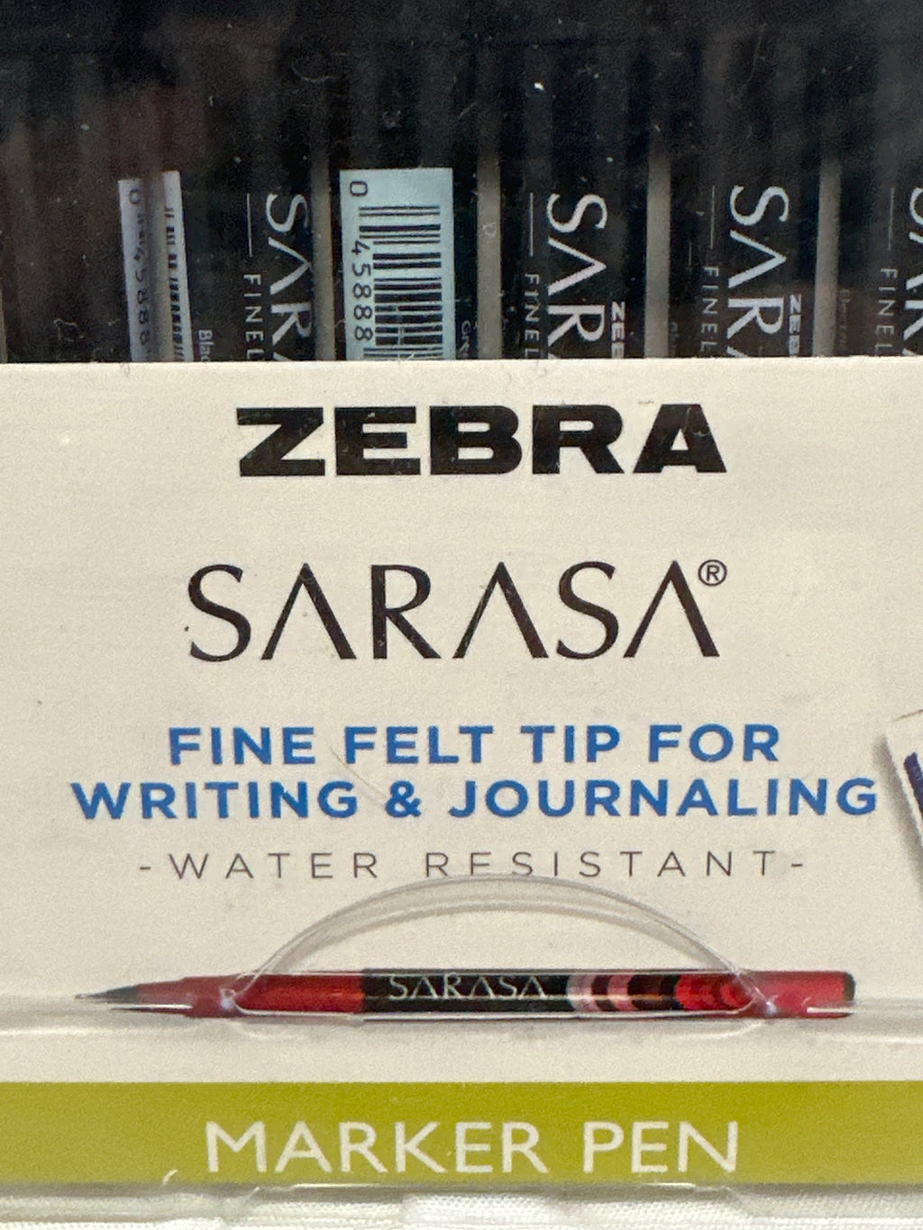Zebra 10 Pc- Count Sarasa Fineliner Pens 0.8mm Assorted Colors