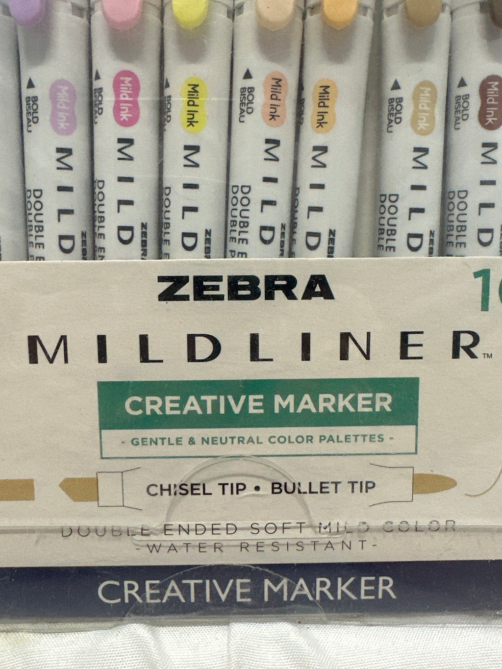 Zebra Mildliner Double Ended Creative Markers 10 Pack Pastel Color