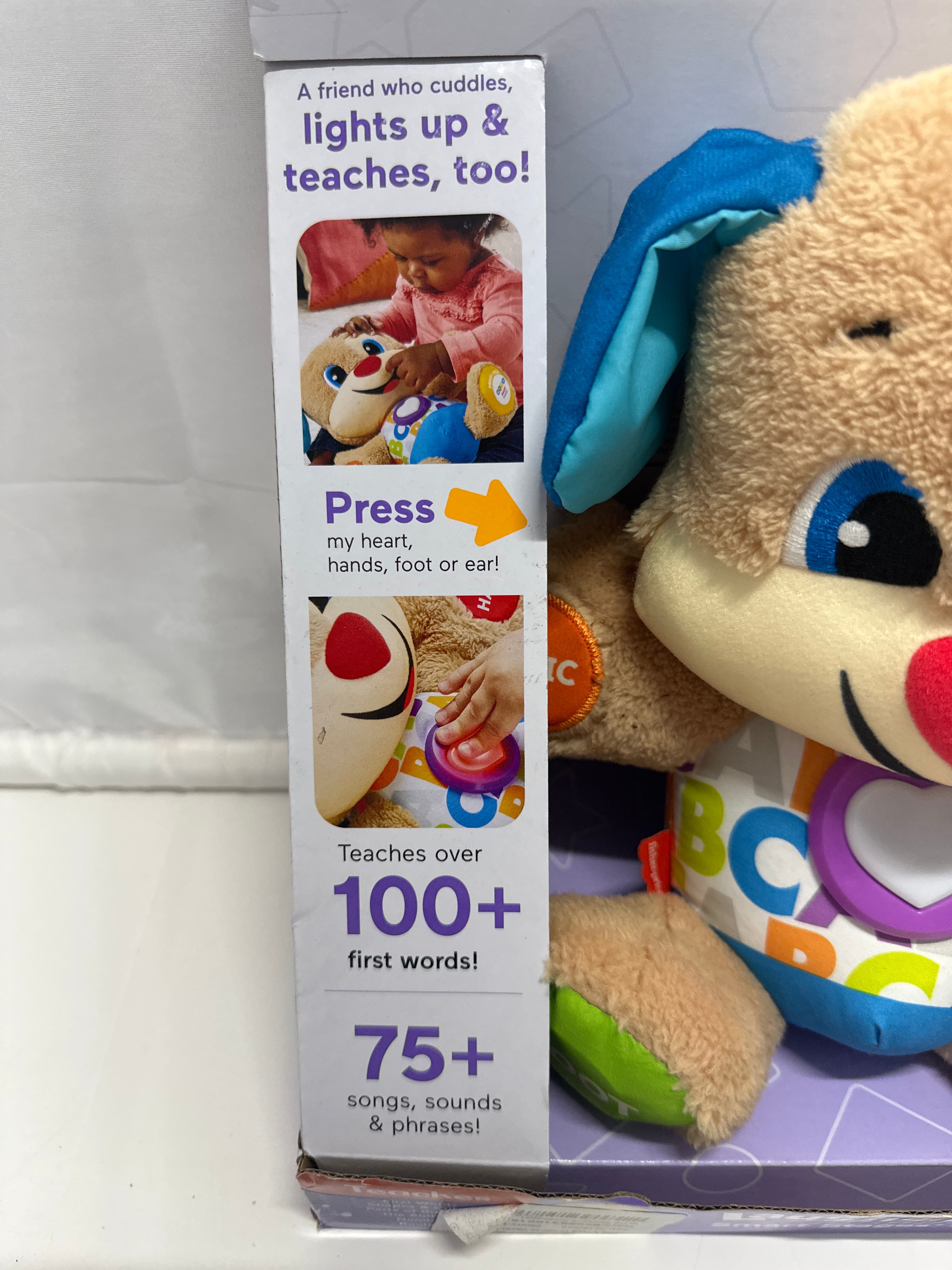 Fisher-Price Laugh & Learn Smart Stages Puppy Plush Learning Toy (6–36 Months)