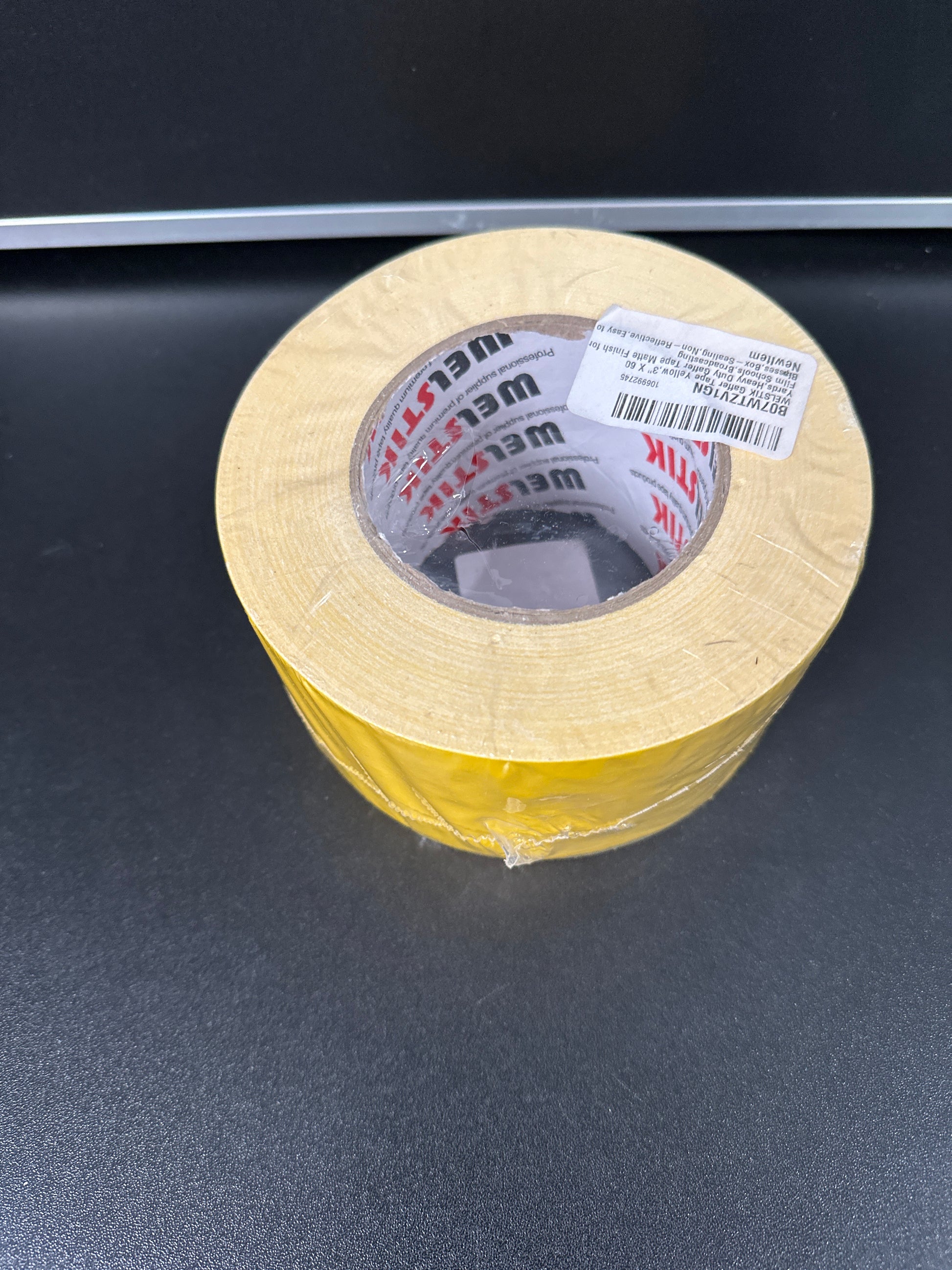 Welstik Gaffer Tape - Yellow Gaffers Tape - 3 inch x 60 Yards