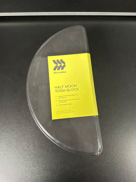Half Moon Yoga Block - All In Motion™: EVA Foam Fitness Accessory