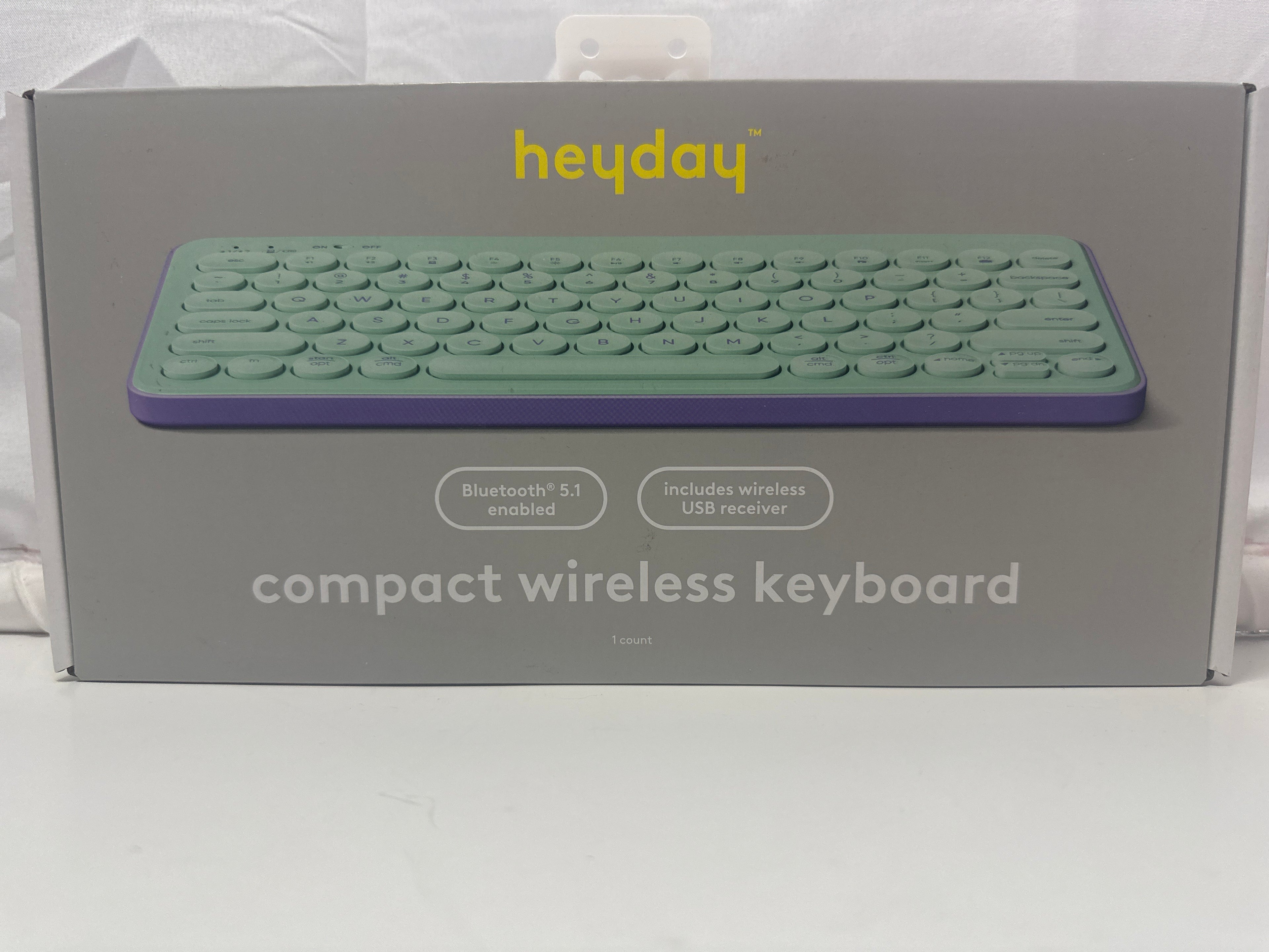 Heyday Compact Wireless Keyboard Spring Teal Bluetooth Keyboard