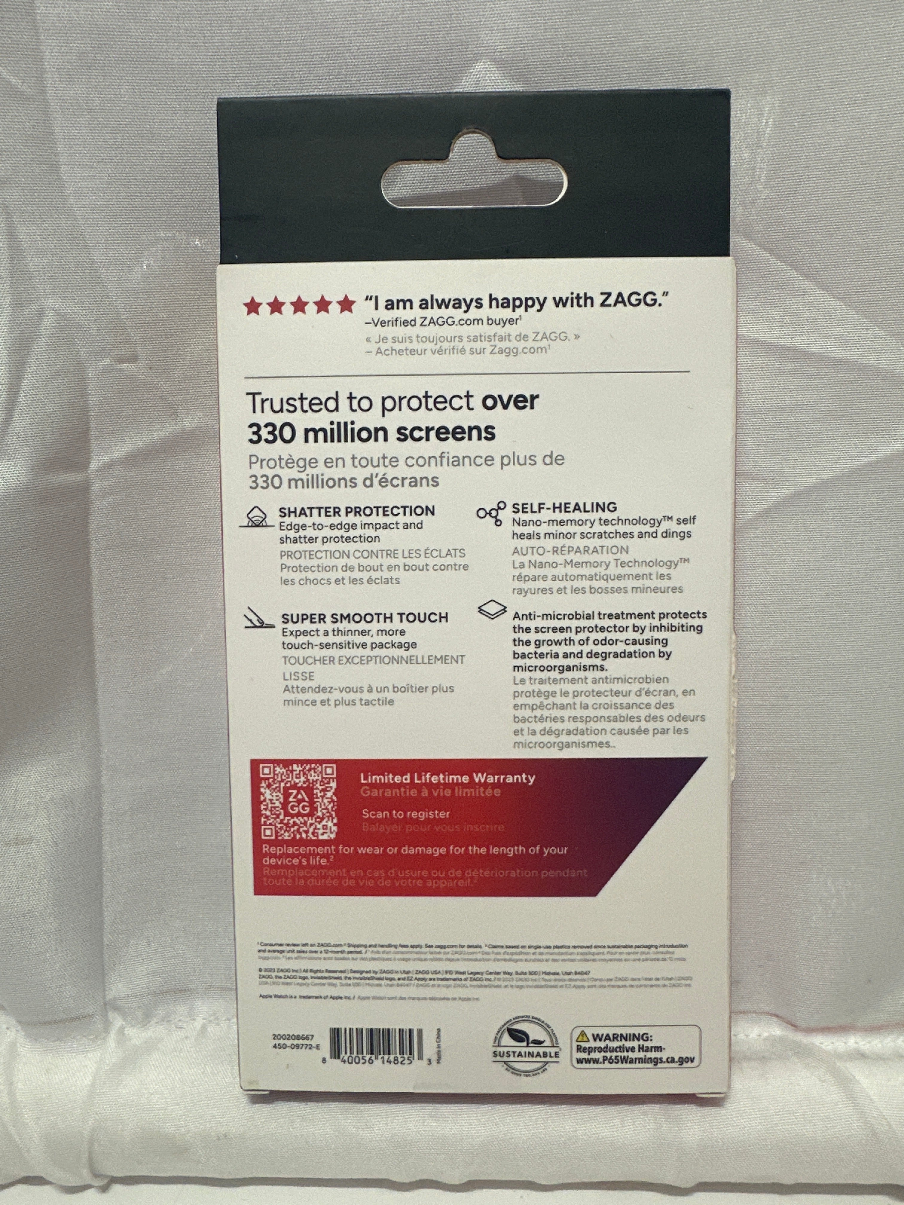 ZAGG InvisibleShield Apple Watch Screen Protector Clear Ultra