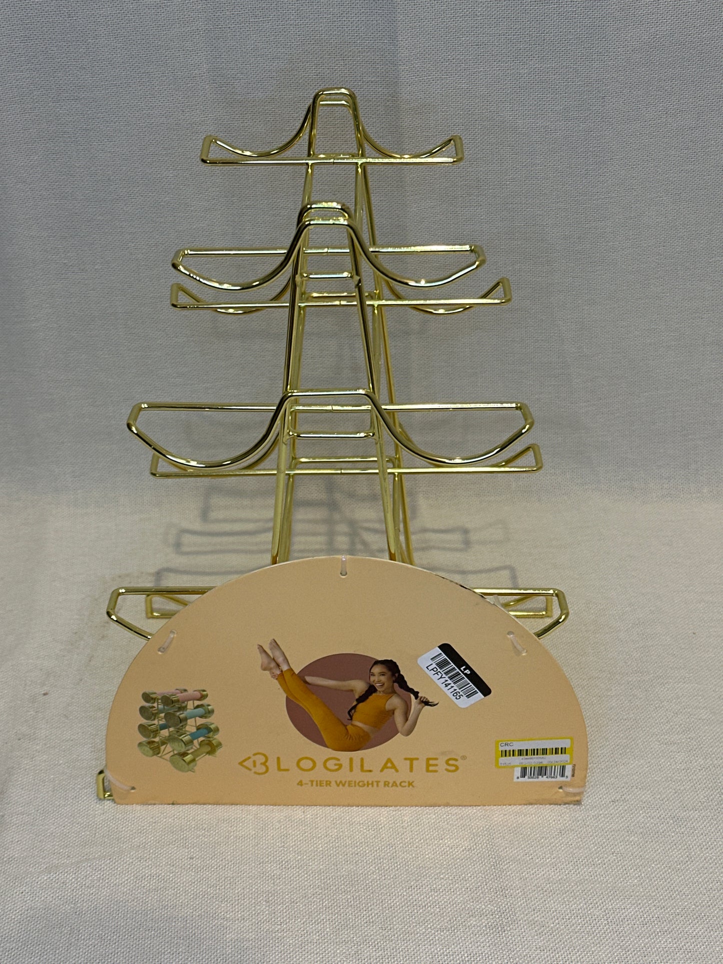 Blogilates 4 Tier Weight Rack - Gold