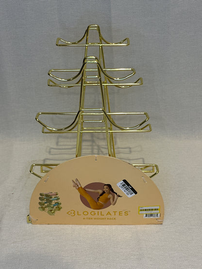 Blogilates 4 Tier Weight Rack - Gold