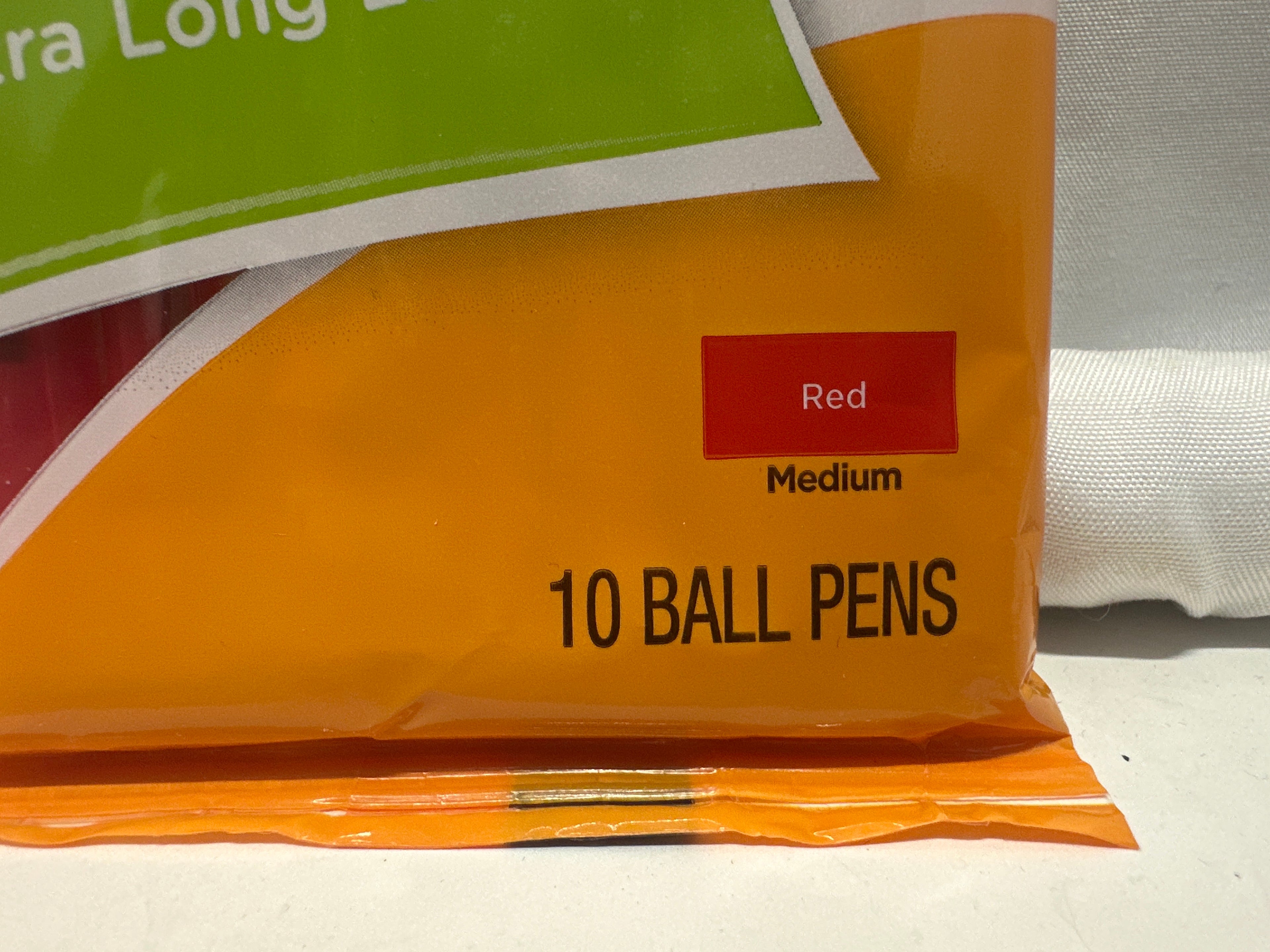 BIC Round Stic Xtra Life Ballpoint Pens Red Medium 10 Pack Bulk Writing Pens