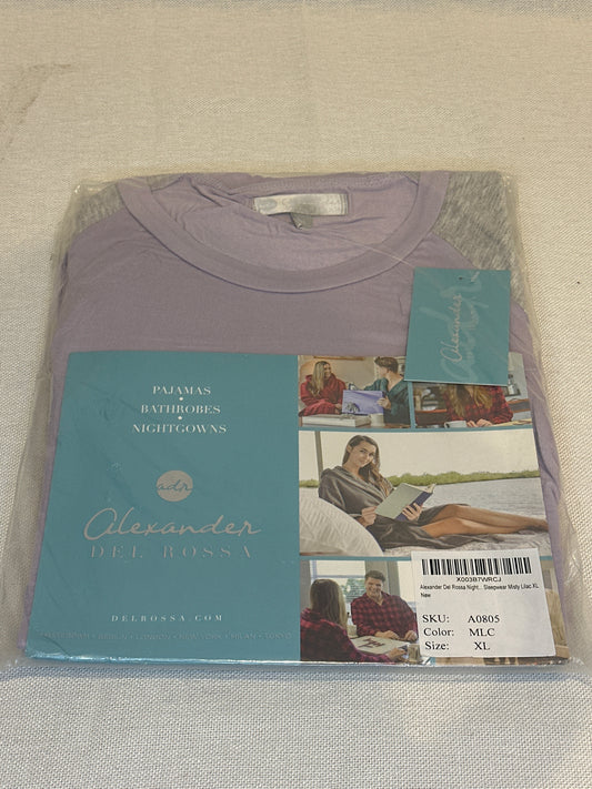 Alexander Del Rossa MIsty Lilac Sleepwear set XL