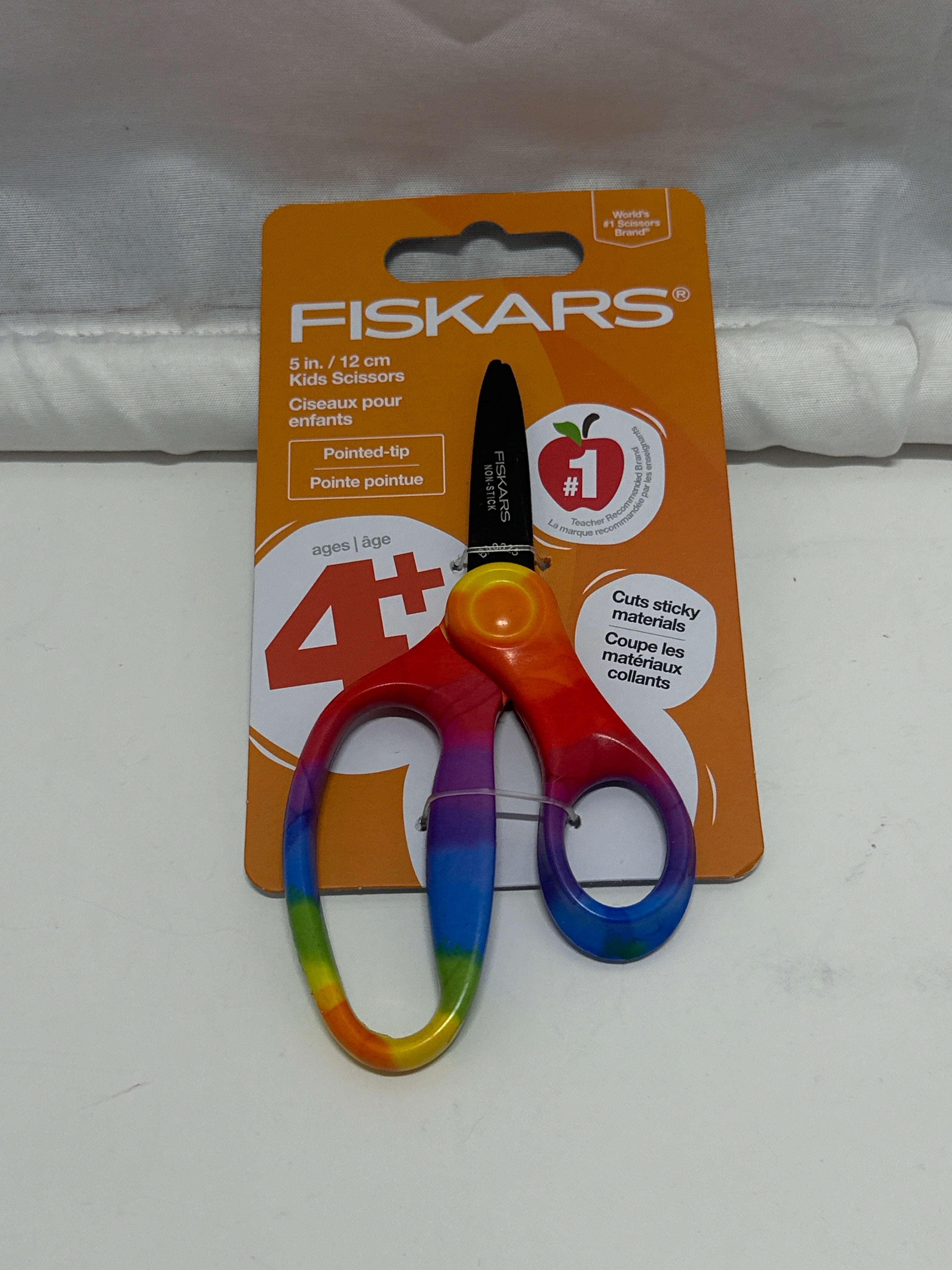 Fiskars Kids Scissors 3 Pack Rainbow Gradient Colorful Designs