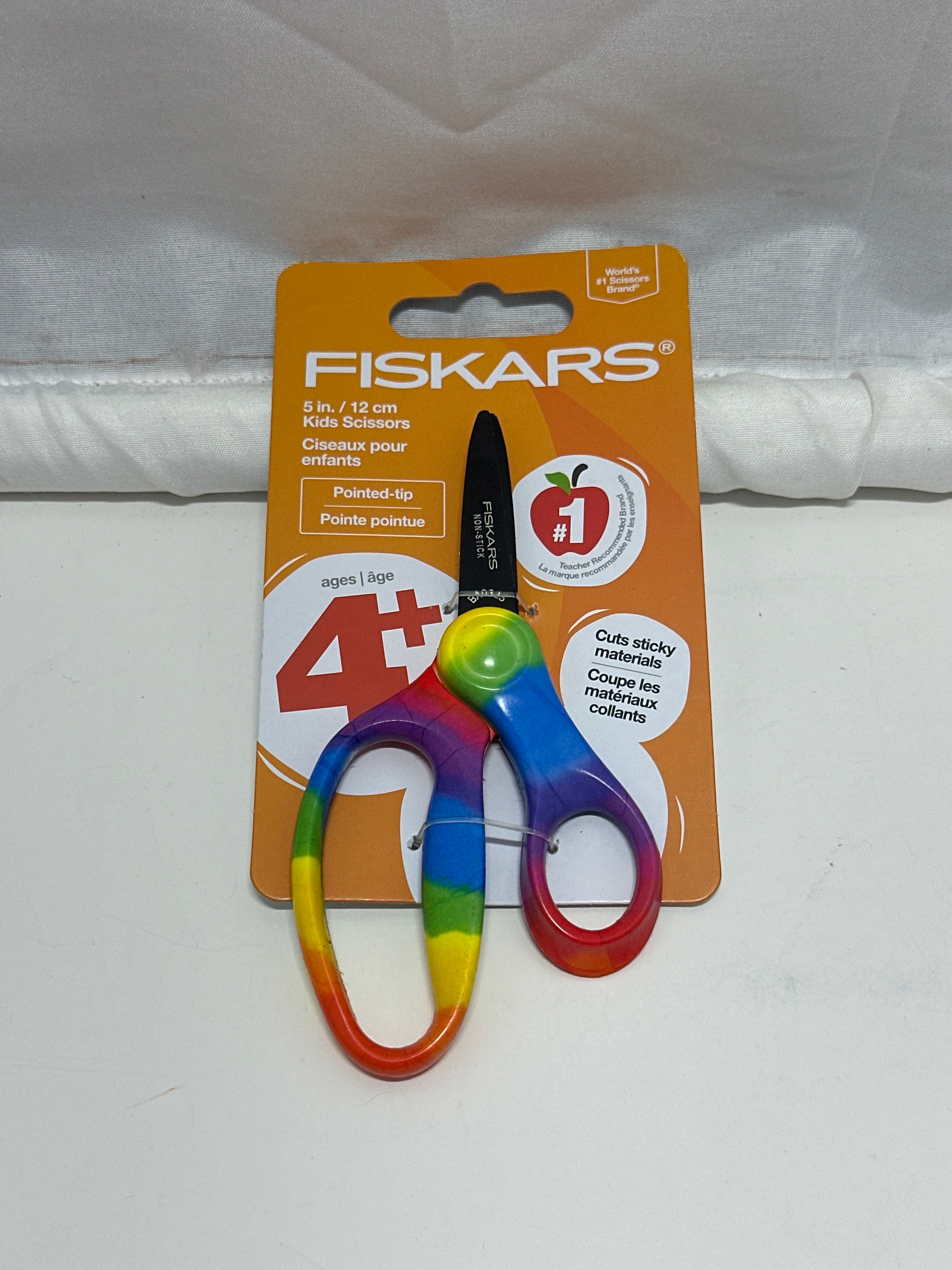 Fiskars Kids Scissors 3 Pack Rainbow Gradient Colorful Designs