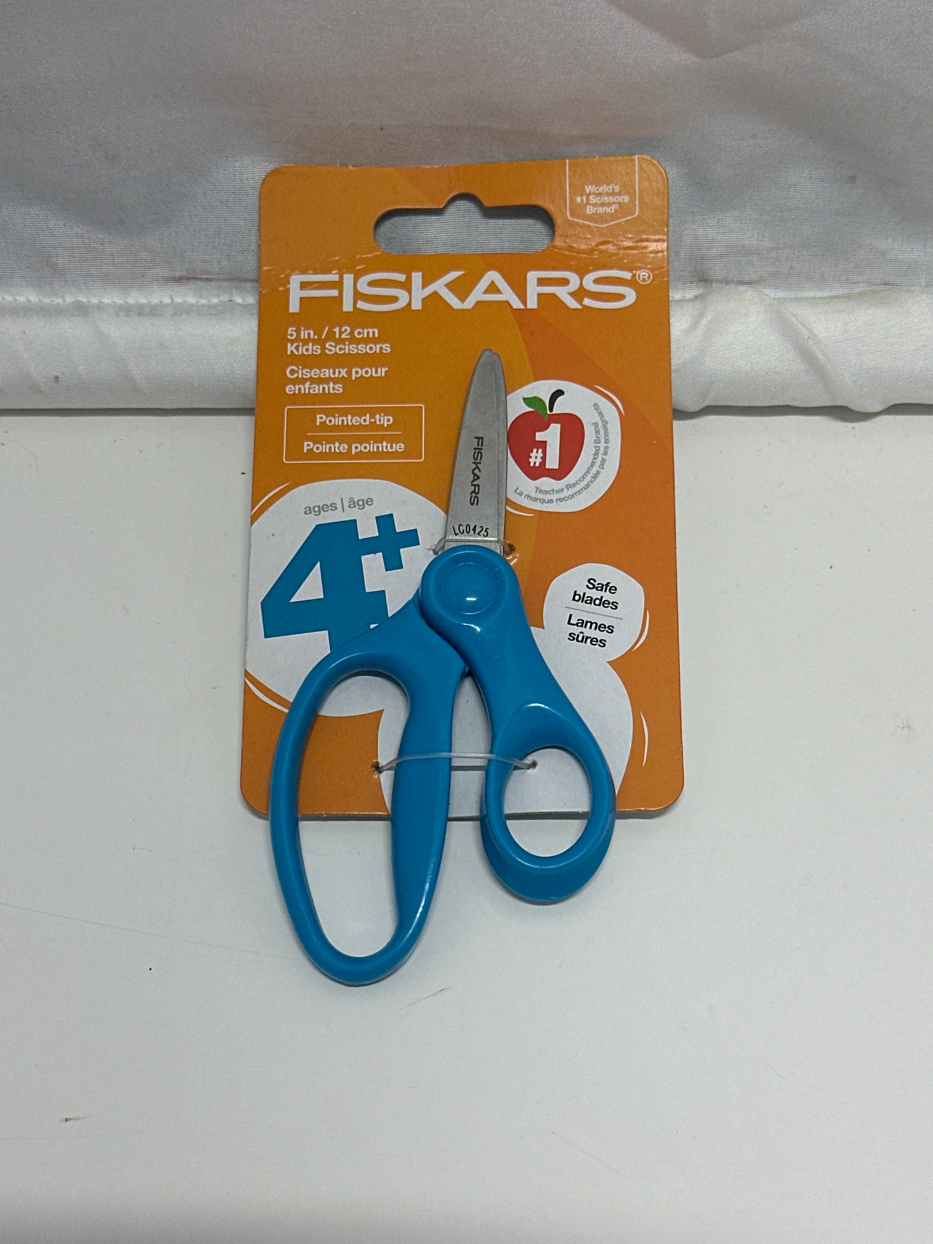 Fiskars Kids Scissors 4 Pack Mixed Colors Rainbow Blue Basketball