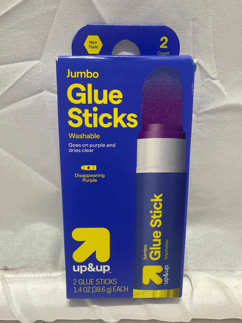 Up & Up Purple Washable Jumbo Glue Sticks 2 Pack Non Toxic