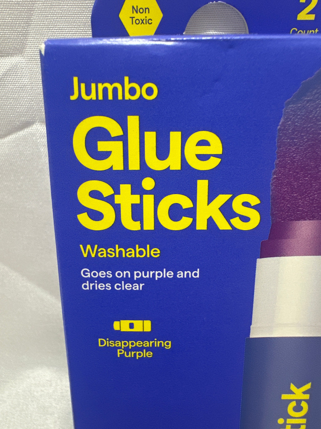 Up & Up Purple Washable Jumbo Glue Sticks 2 Pack Non Toxic