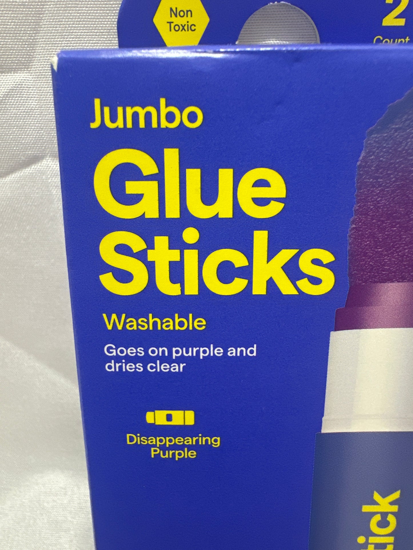 Up & Up Purple Washable Jumbo Glue Sticks 2 Pack Non Toxic