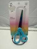 Yoobi Adult Scissors Blue Handle Rainbow Blade Stainless Steel