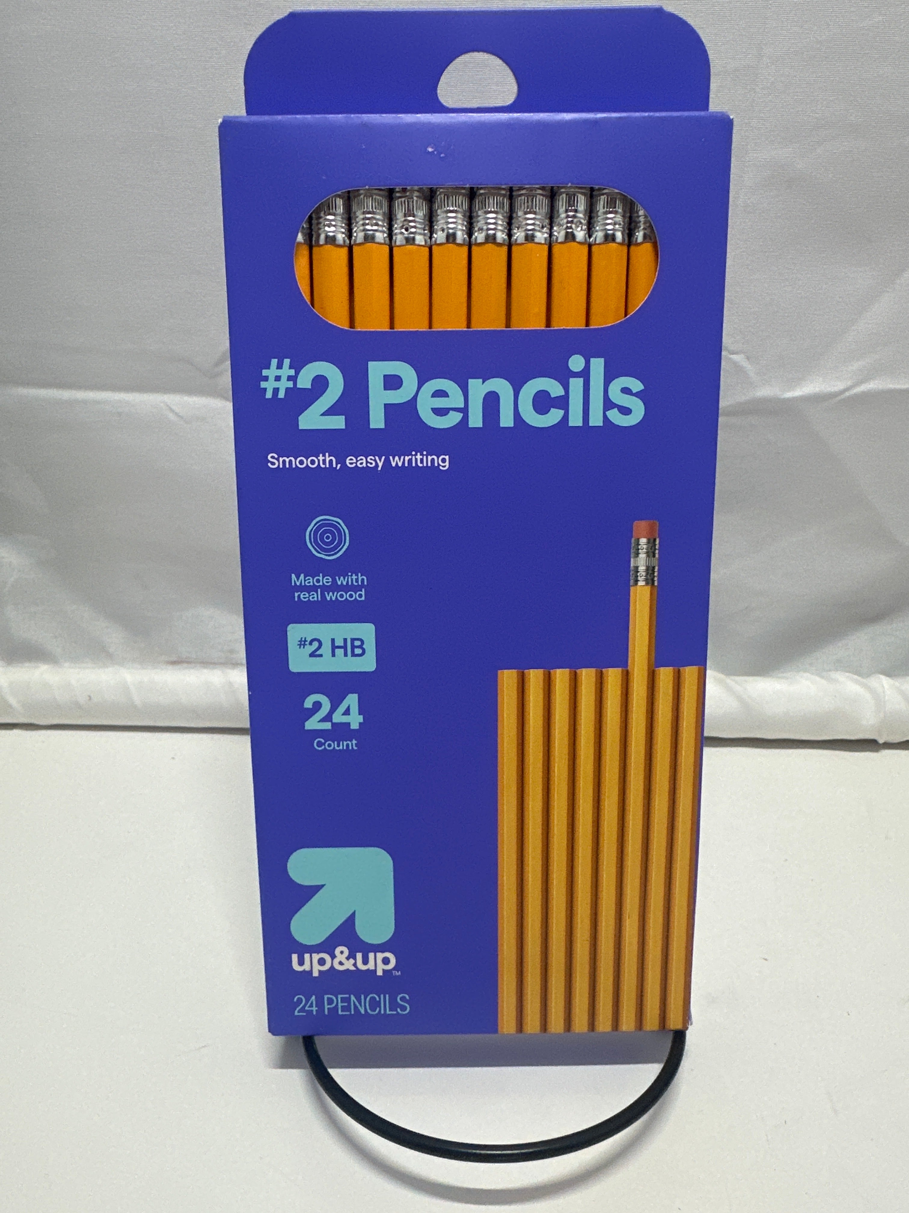 up&up #2 HB Pencils 24 Count Yellow Wood School Writing Pack