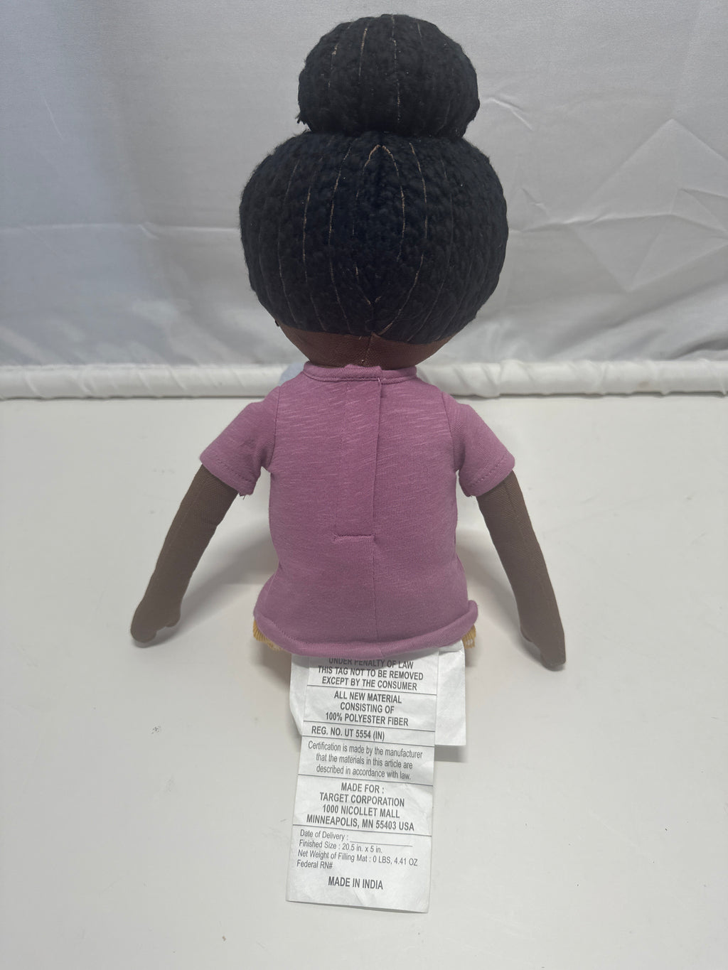 Pillowfort Purple Pillow Pal Doll 20in Plush Decorative Soft Doll