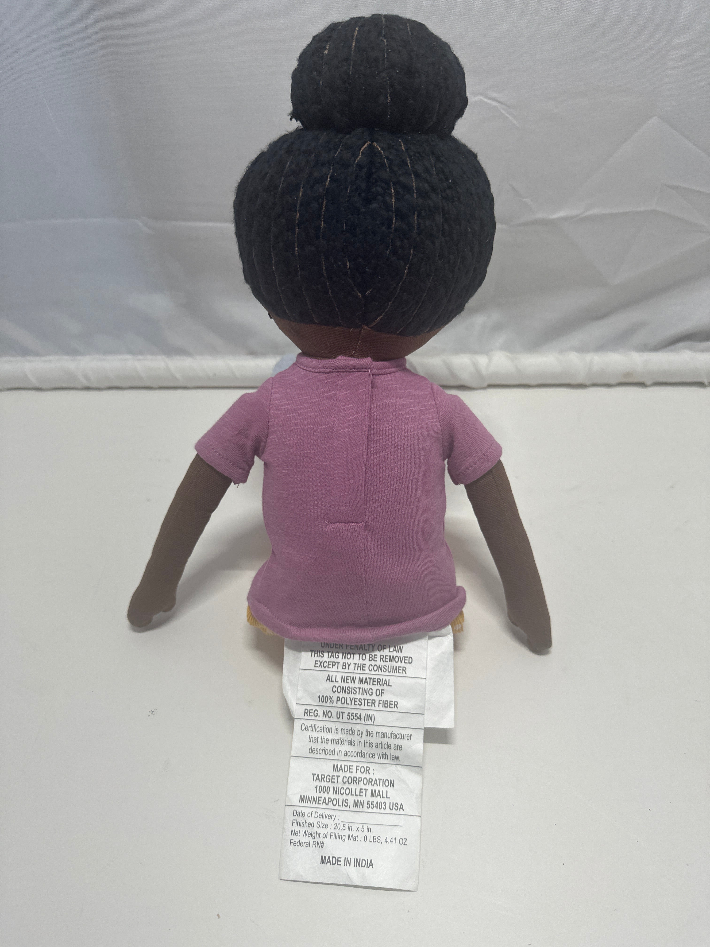 Pillowfort Purple Pillow Pal Doll 20in Plush Decorative Soft Doll
