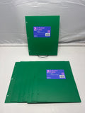 Up&Up 2 Pocket Folders 8 Pack Green Poly 3 Hole Punch Holds 50 Sheets Durable